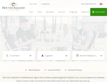 Tablet Screenshot of hofvansalland.com